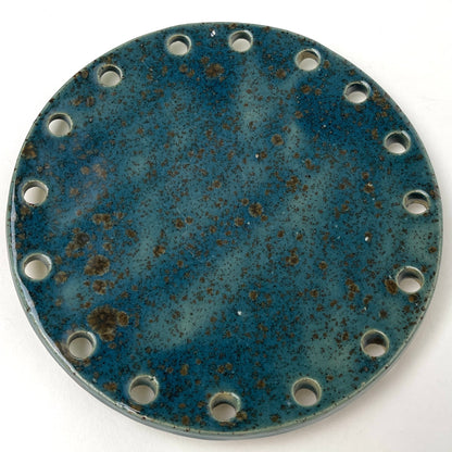 Curved Ceramic Base for Coiled Baskets - 6 inch