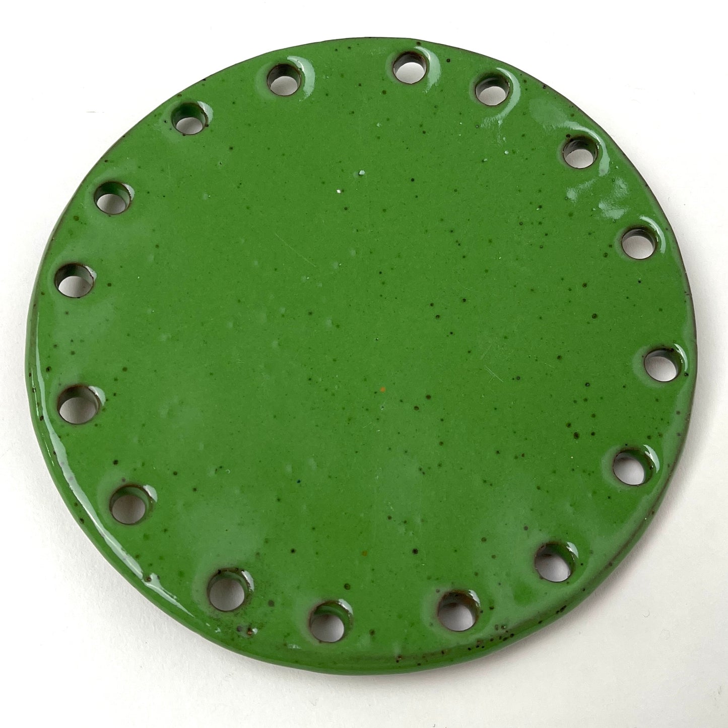 Curved Ceramic Base for Coiled Baskets - 6 inch