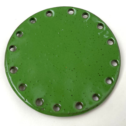 Curved Ceramic Base for Coiled Baskets - 6 inch