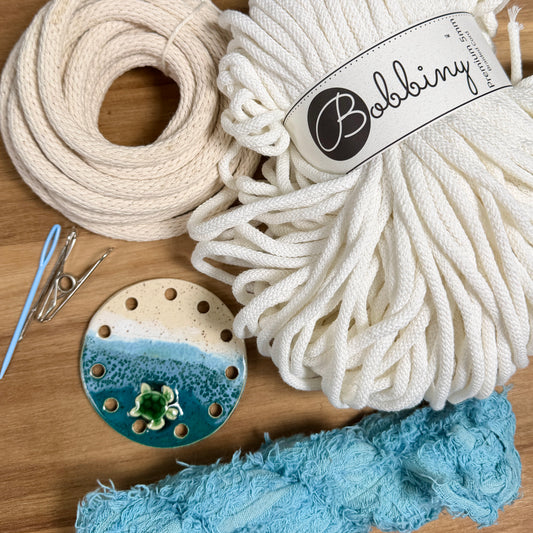 Coiled Basket Bundle with a Ceramic Base - Limited Edition