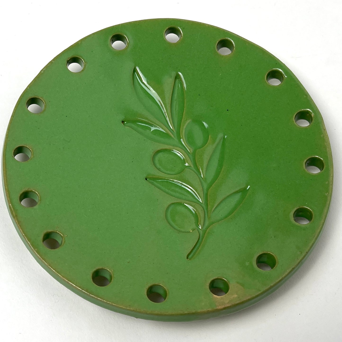 Curved Ceramic Base for Coiled Baskets - 6 inch