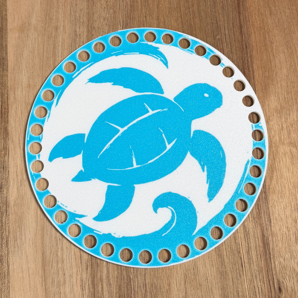 Turtle Base for Basket Coiling and Crochet 6-inch
