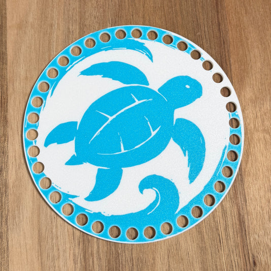 Turtle Base for Basket Coiling and Crochet 6-inch