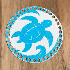 Turtle Base for Basket Coiling and Crochet 6-inch
