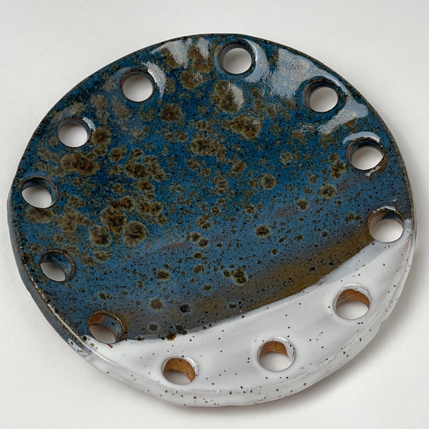 Curved Ceramic Base for Coiled Baskets - 6 inch
