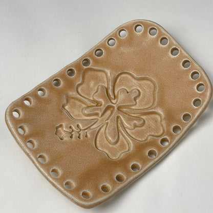 Organic Form Ceramic Base for Basket Coiling & Weaving