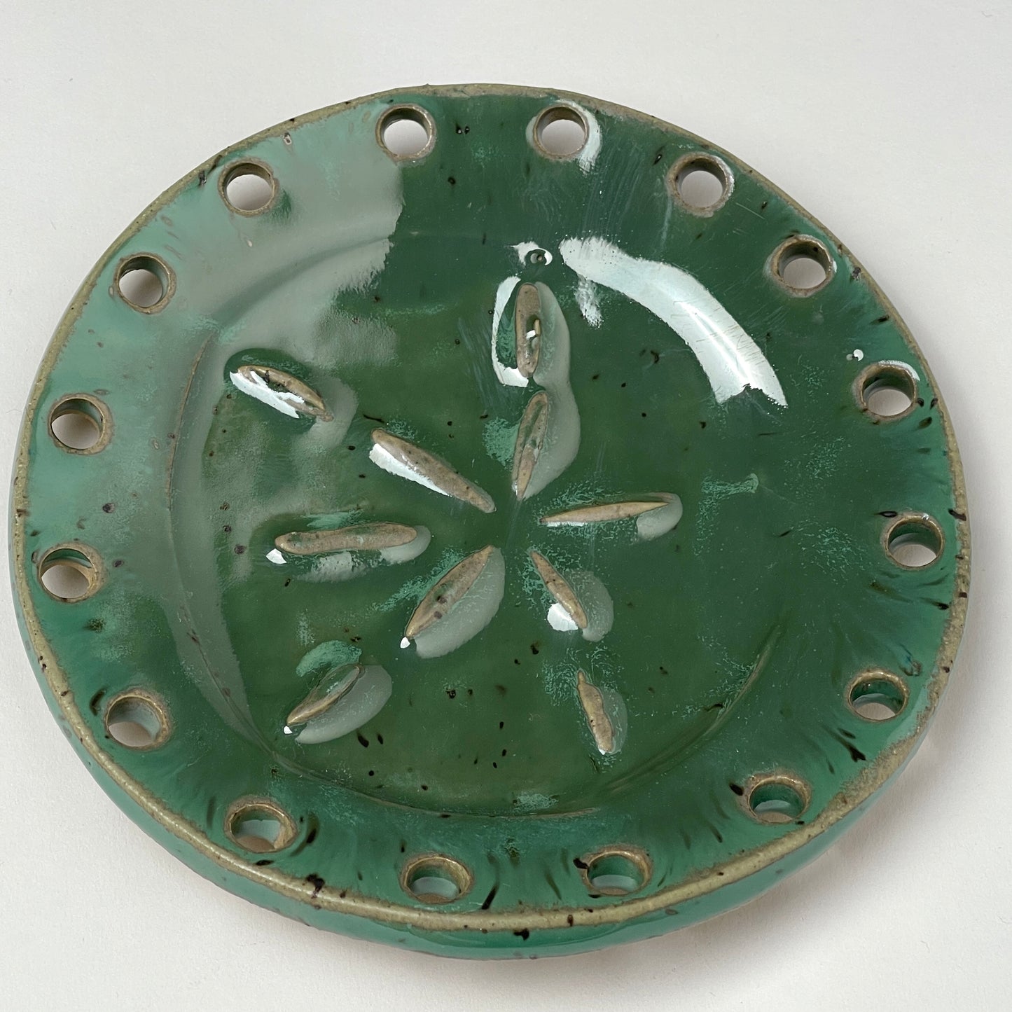 Curved Ceramic Base for Coiled Baskets - 6 inch