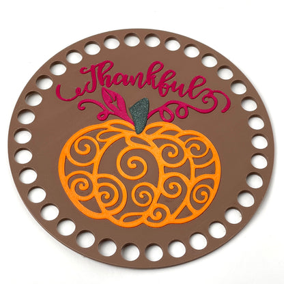 Thankful Base for Basket Coiling and Crochet 6-inch