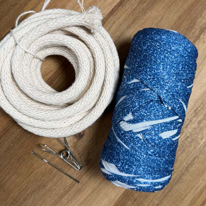 Coiled Basket Weaving Kit with T-Shirt Yarn