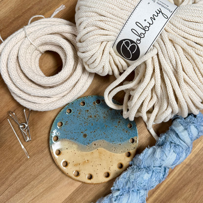 Coiled Basket Bundle with a Ceramic Base - Limited Edition