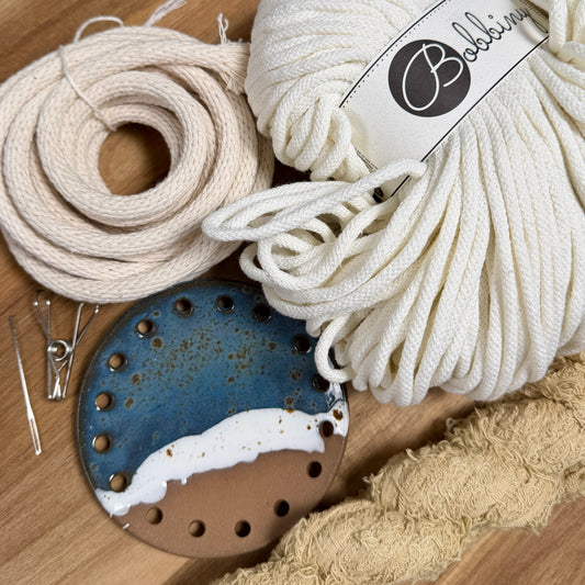 Coiled Basket Bundle with a Ceramic Base - Limited Edition