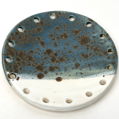 Curved Ceramic Base for Coiled Baskets - 6 inch