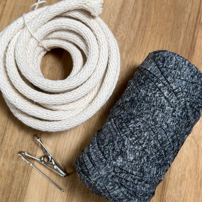 Coiled Basket Weaving Kit with T-Shirt Yarn