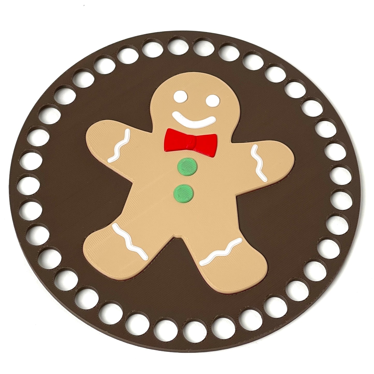 Gingerbread Man Base for Crochet and Basket Coiling