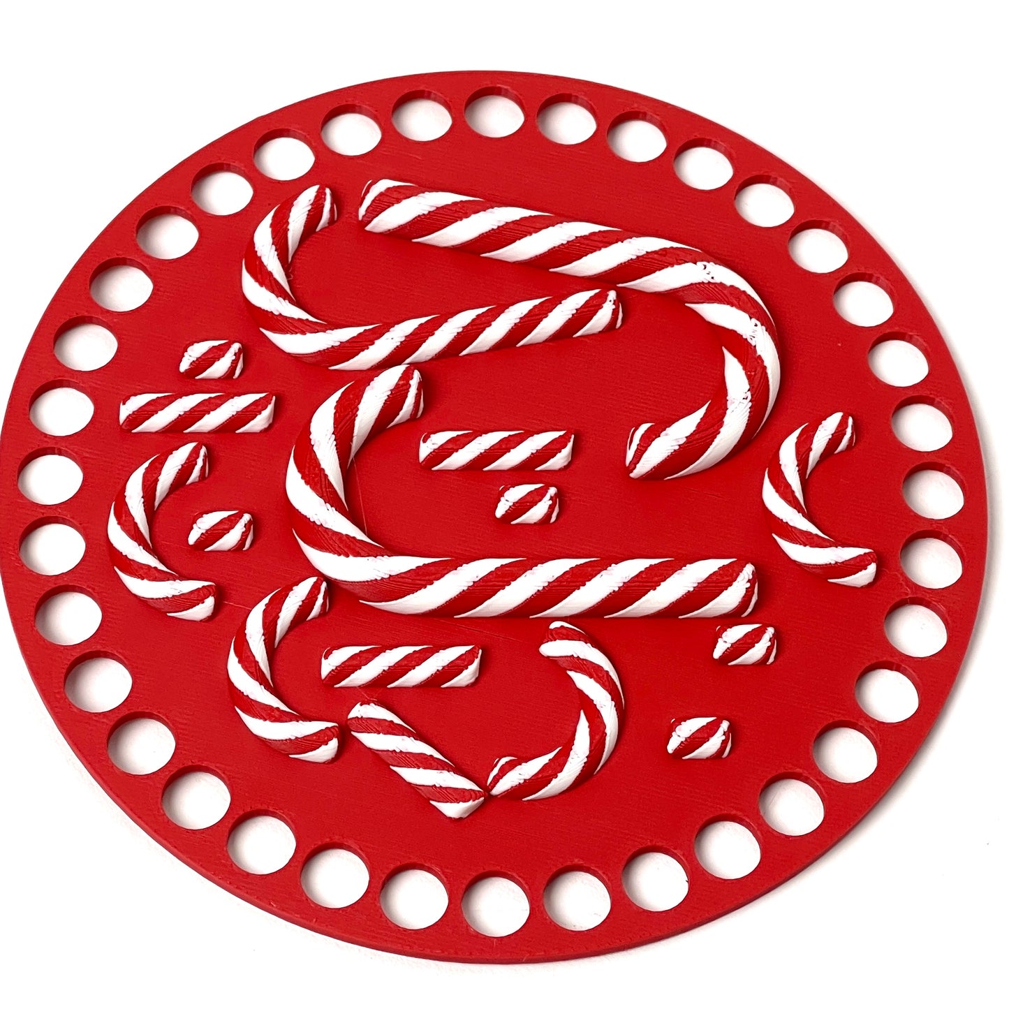 Candy Cane Base for Crochet and Basket Coiling