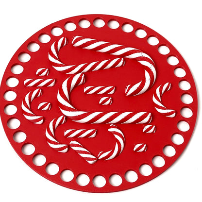 Candy Cane Base for Crochet and Basket Coiling