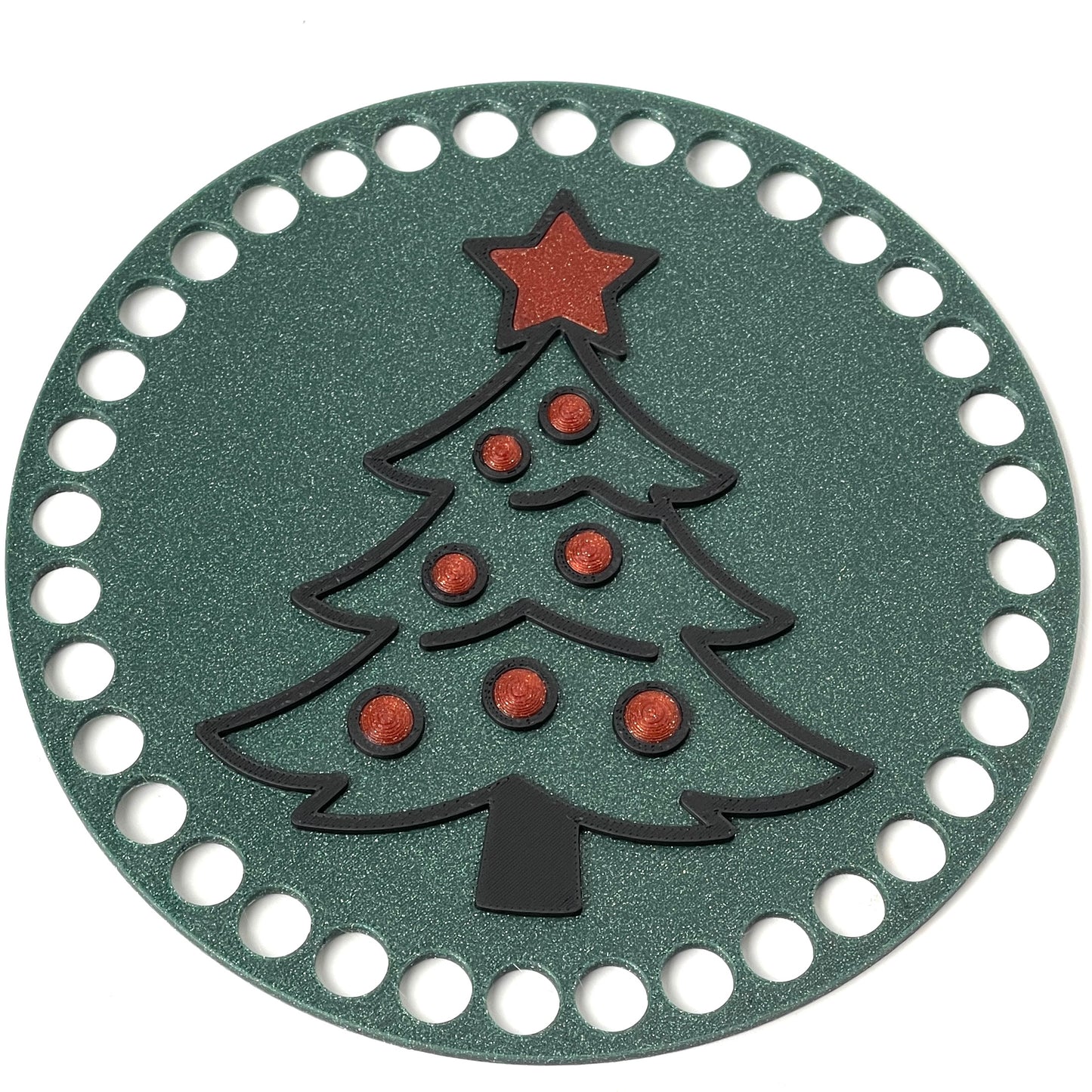 Christmas Tree Base for Crochet and Basket Coiling