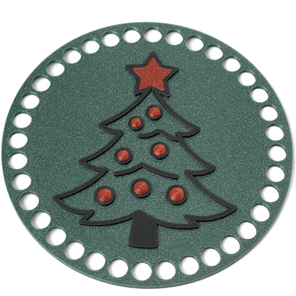Christmas Tree Base for Crochet and Basket Coiling