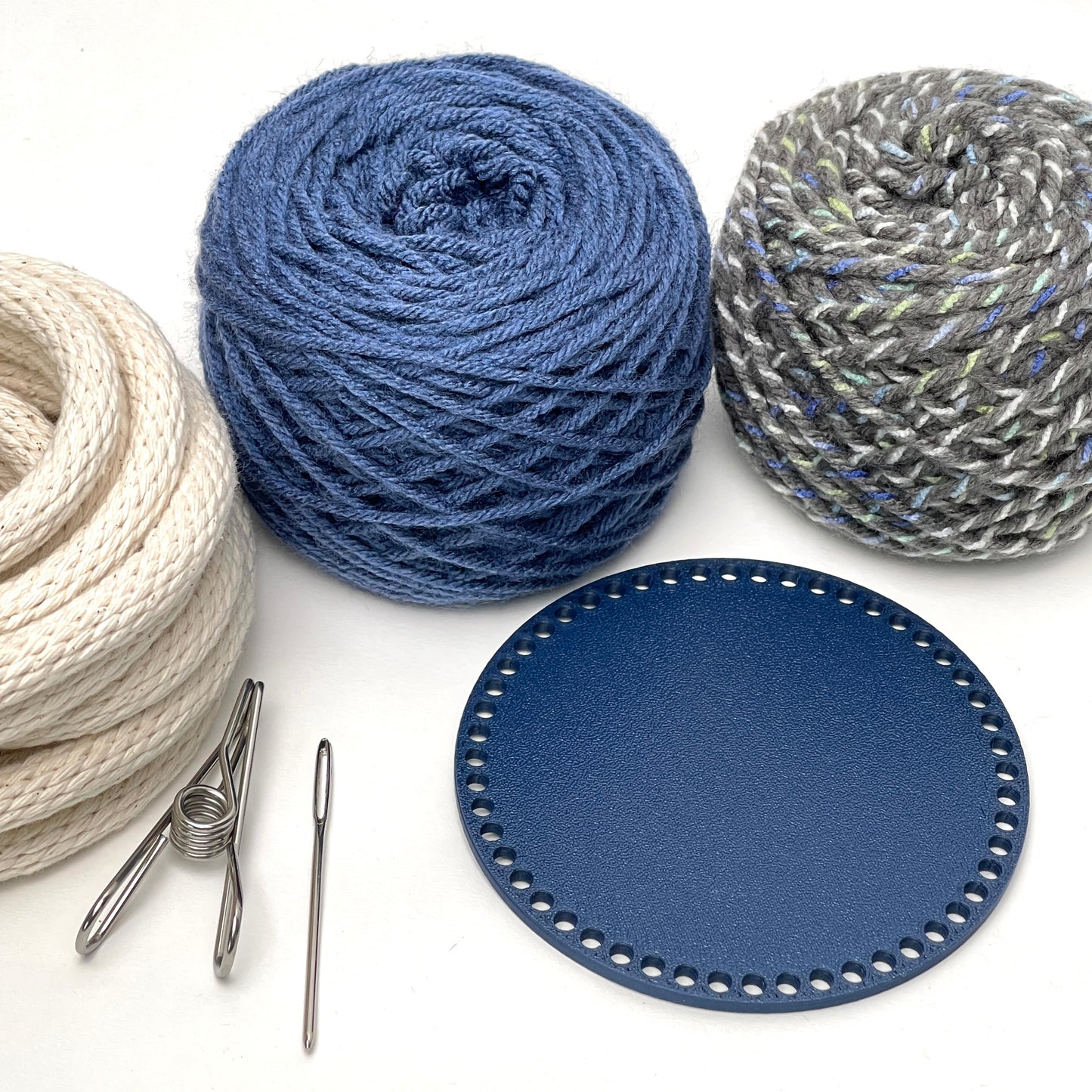 Yarn Coiled Basket Kit with a Base