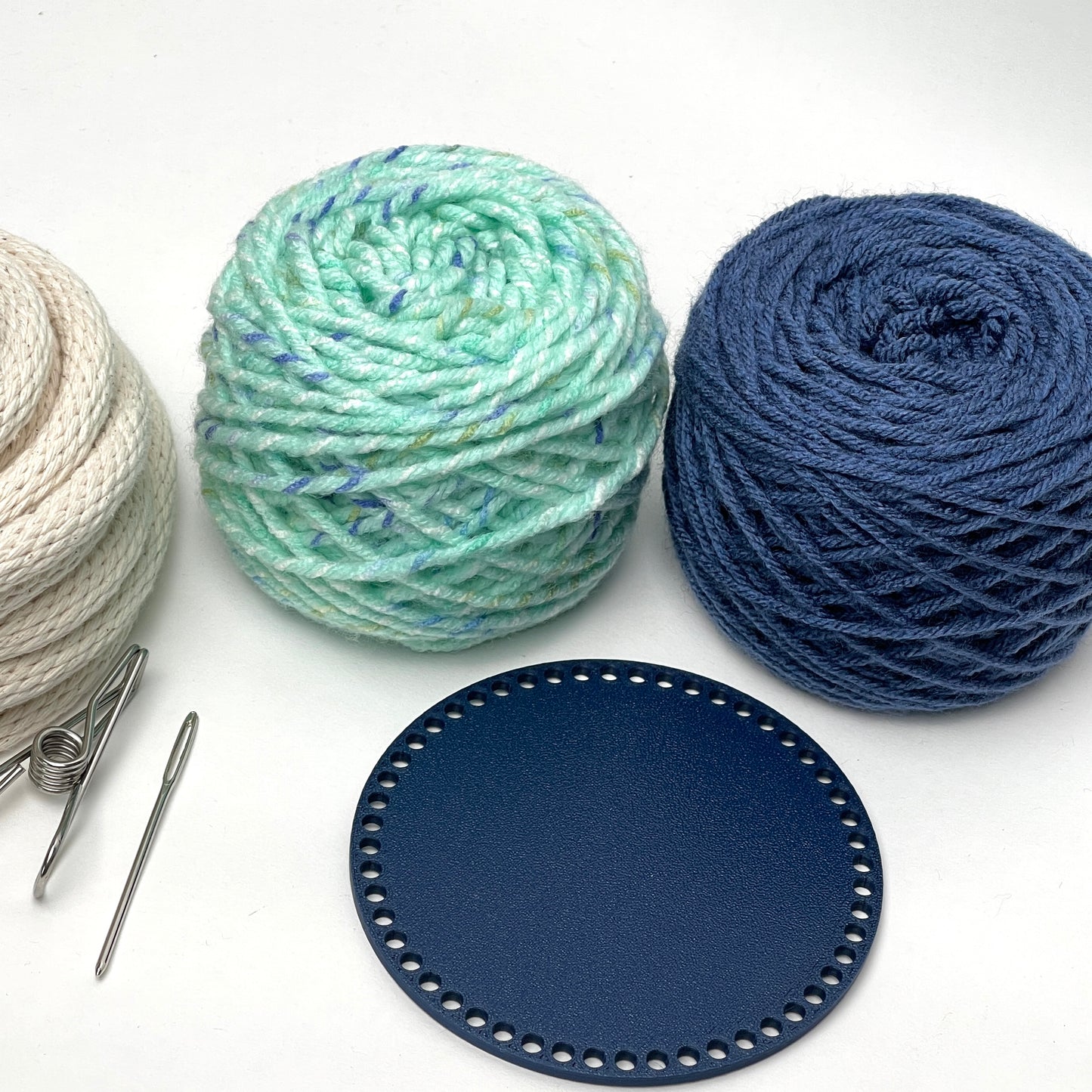 Yarn Coiled Basket Kit with a Base