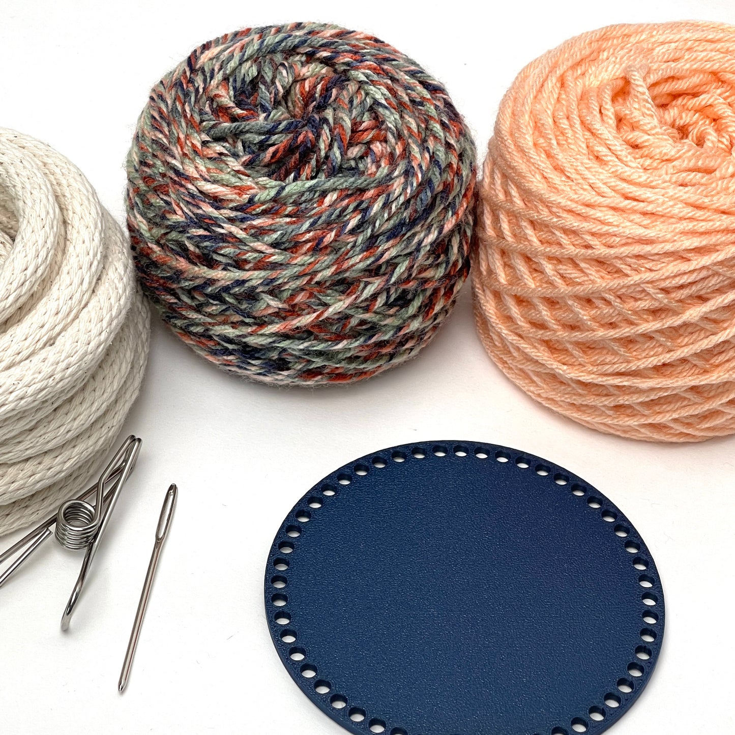 Yarn Coiled Basket Kit with a Base