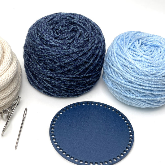 Yarn Coiled Basket Kit with a Base