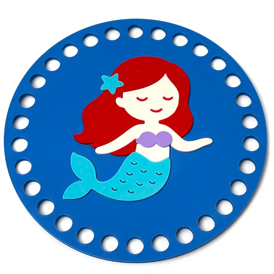 Mermaid Base for Basket Coiling and Crochet 5-inch