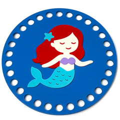 Mermaid Base for Basket Coiling and Crochet 5-inch