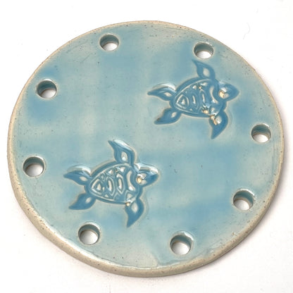 Organic Form Ceramic Base for Basket Coiling & Weaving