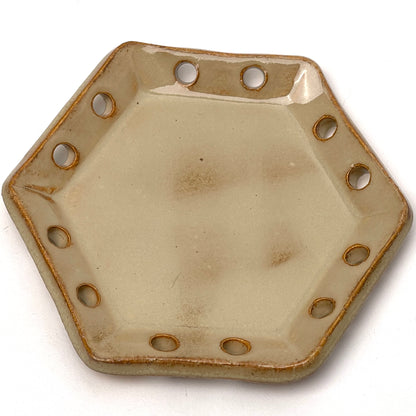 Organic Form Ceramic Base for Basket Coiling & Weaving