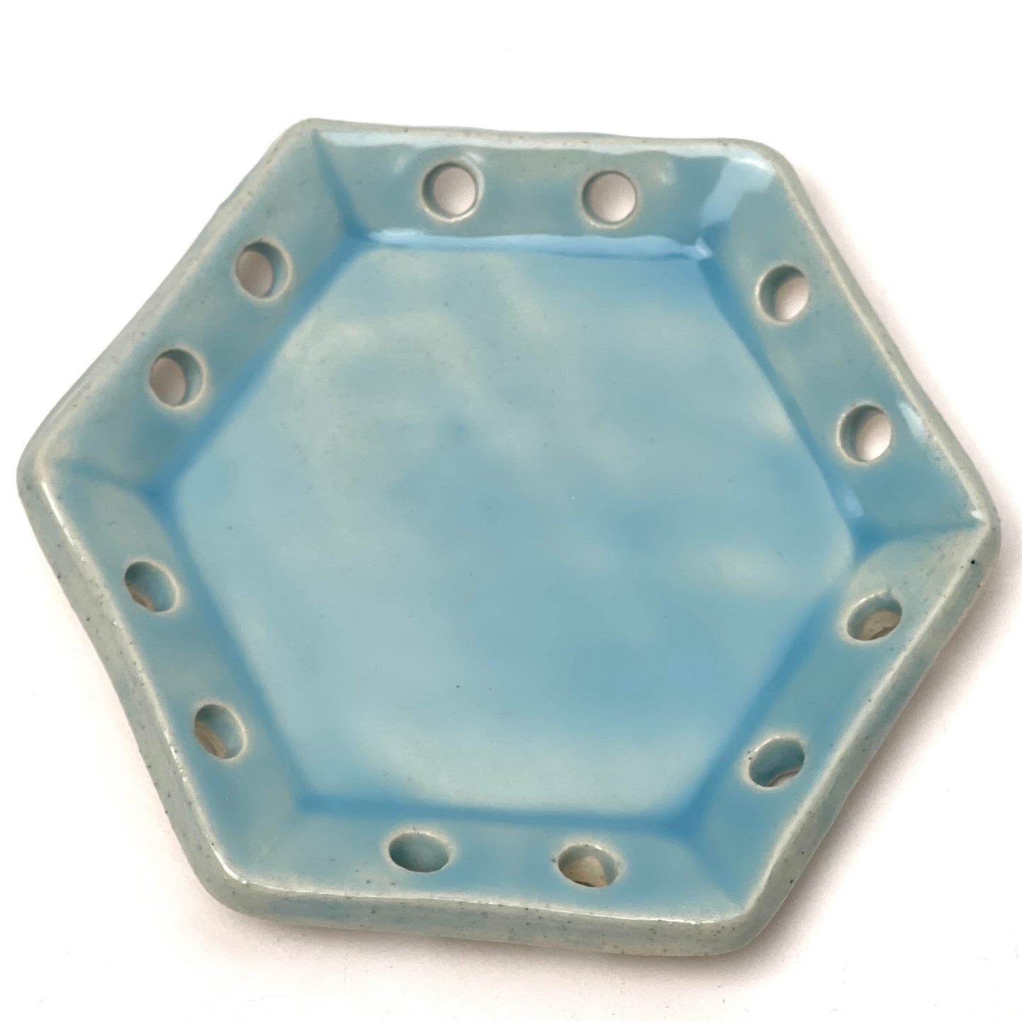 Organic Form Ceramic Base for Basket Coiling & Weaving