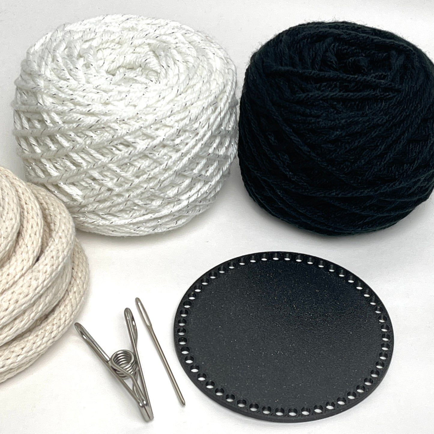 Yarn Coiled Basket Kit with a Base