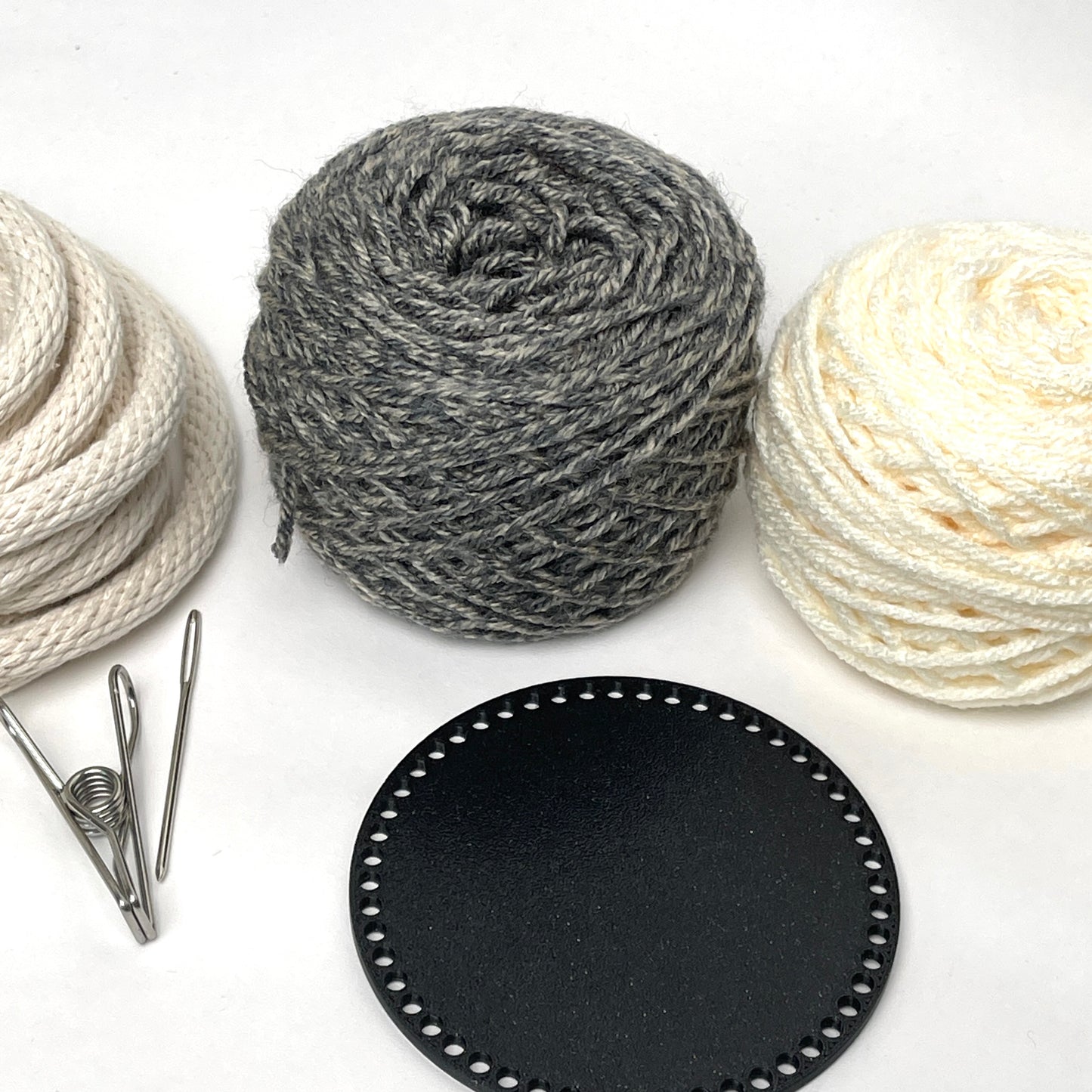 Yarn Coiled Basket Kit with a Base