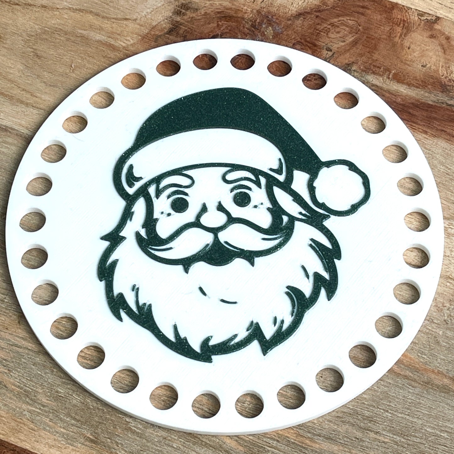 Santa Base for Basket Coiling and Crochet 5-inch