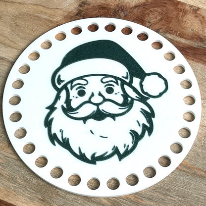 Santa Base for Basket Coiling and Crochet 5-inch