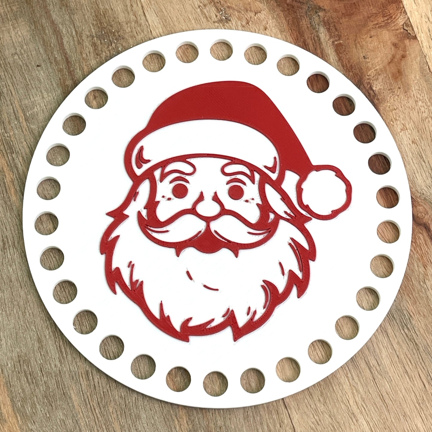 Santa Base for Basket Coiling and Crochet 5-inch