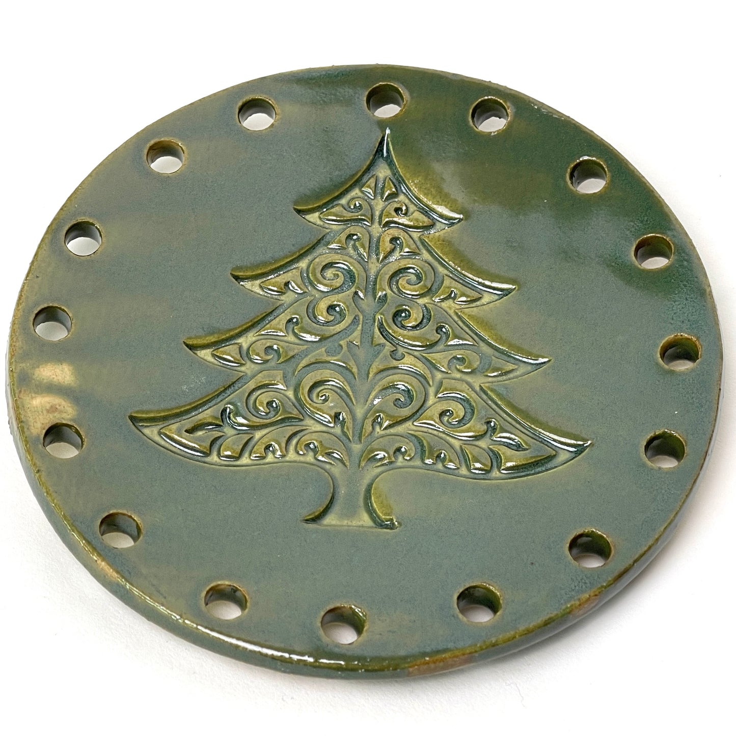 Limited-Edition Holiday Ceramic Bases for Basket Coiling
