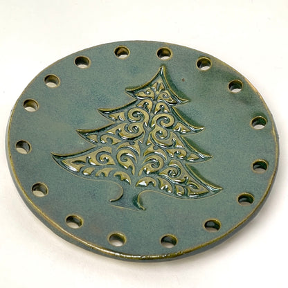 Limited-Edition Holiday Ceramic Bases for Basket Coiling