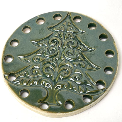 Limited-Edition Holiday Ceramic Bases for Basket Coiling