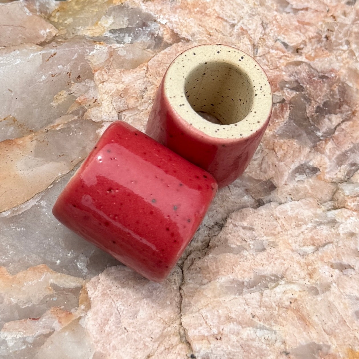 Set of 2 Ceramic Beads