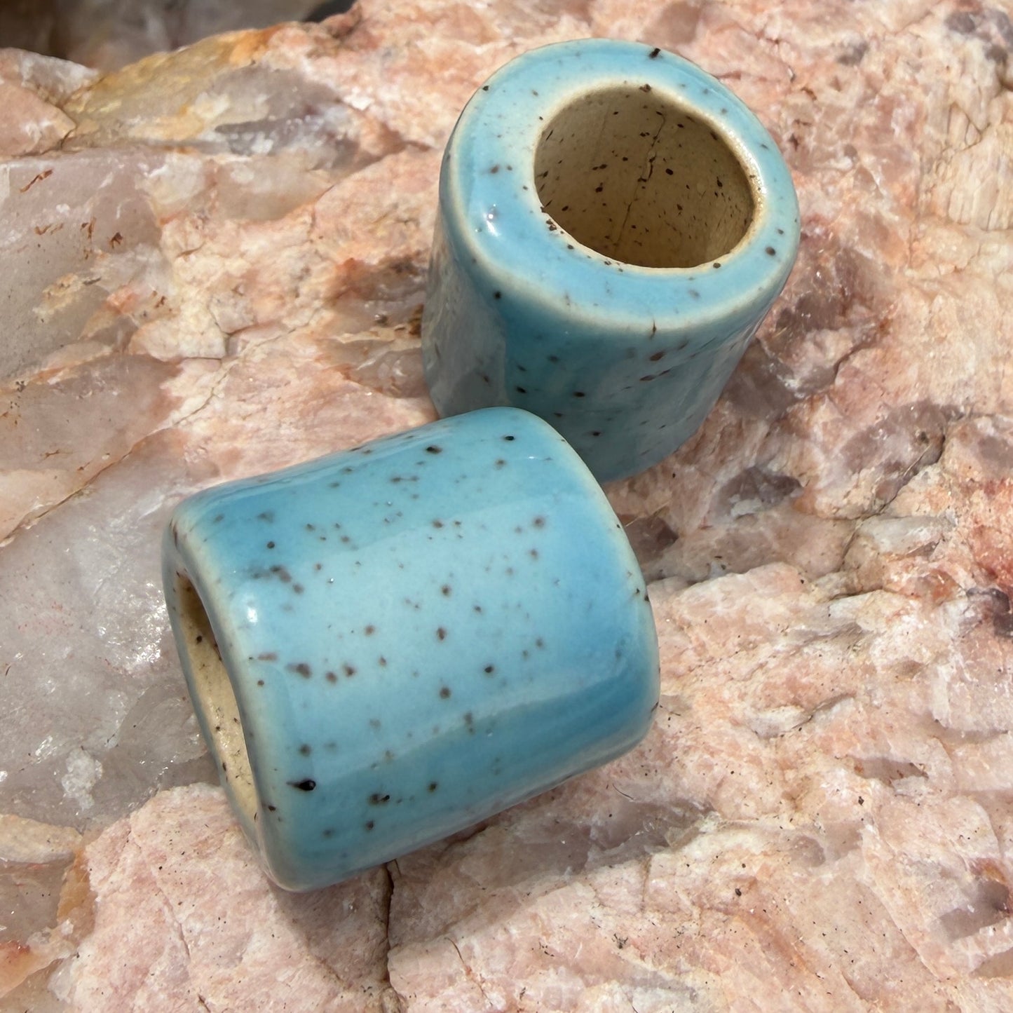 Set of 2 Ceramic Beads