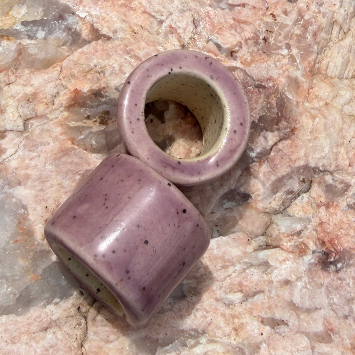 Set of 2 Ceramic Beads