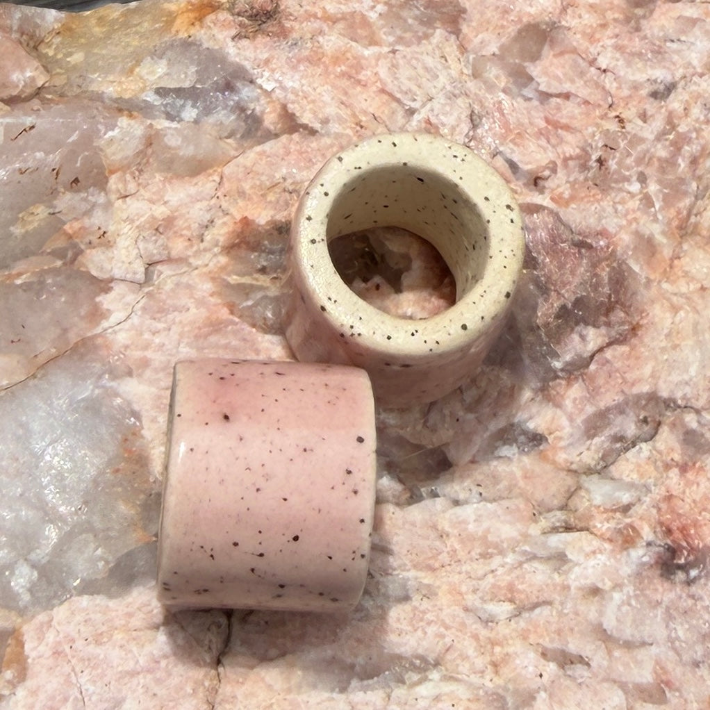 Set of 2 Ceramic Beads