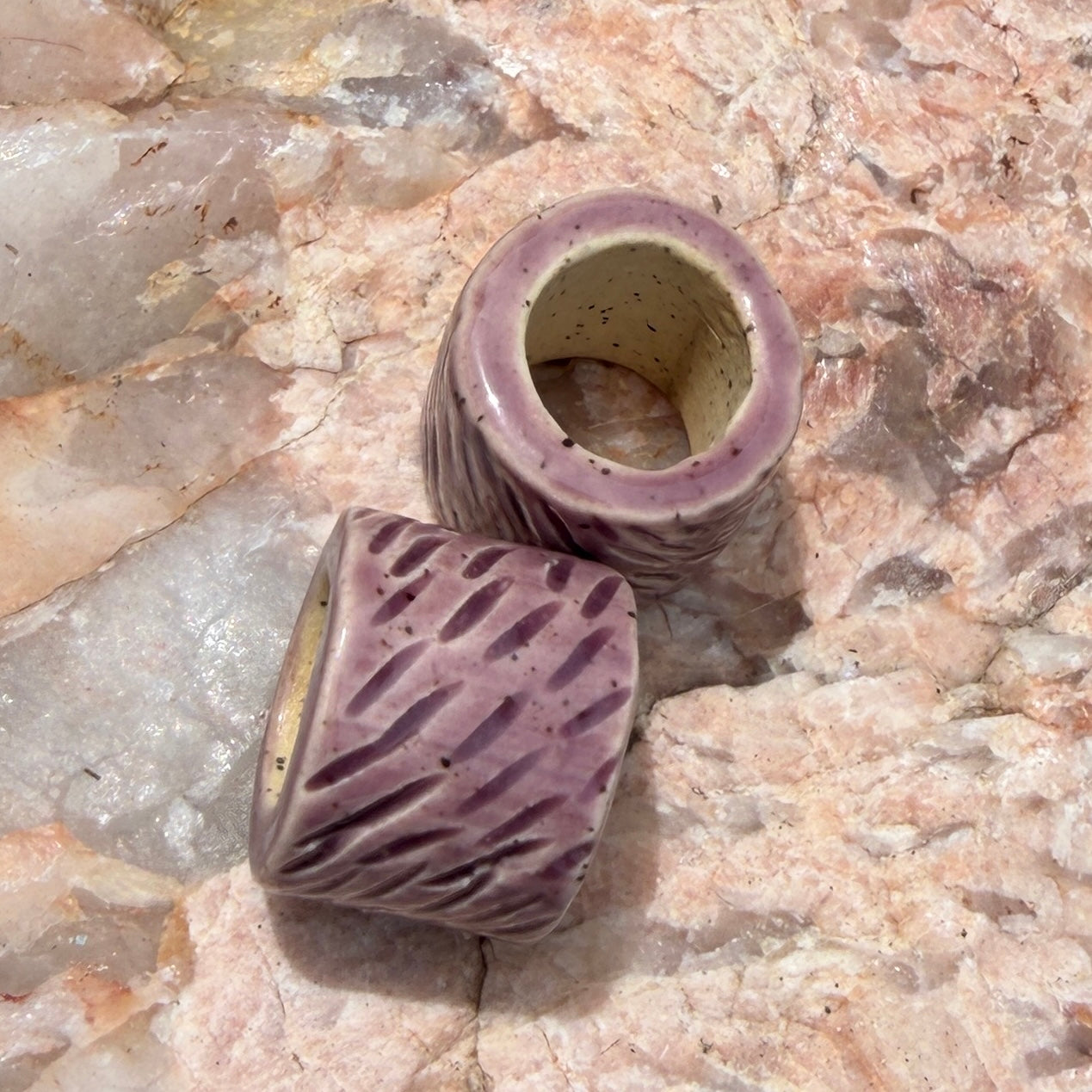 Set of 2 Ceramic Beads