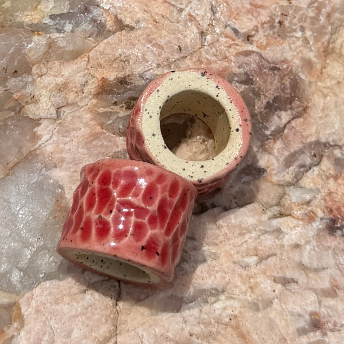 Set of 2 Ceramic Beads