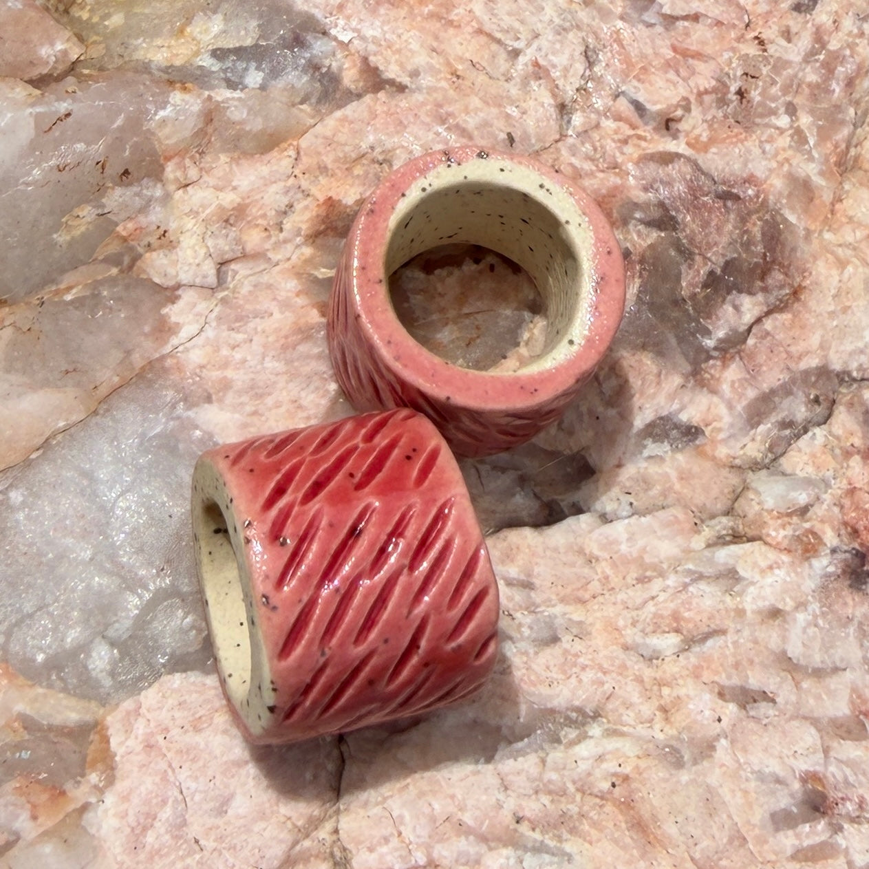 Set of 2 Ceramic Beads