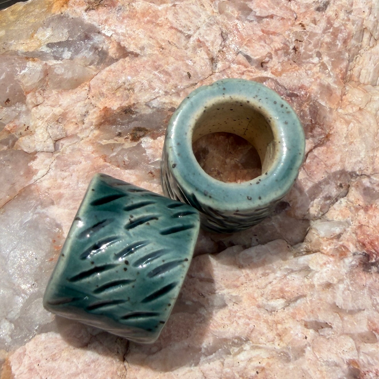 Set of 2 Ceramic Beads
