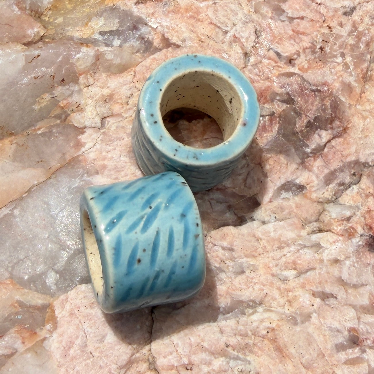 Set of 2 Ceramic Beads