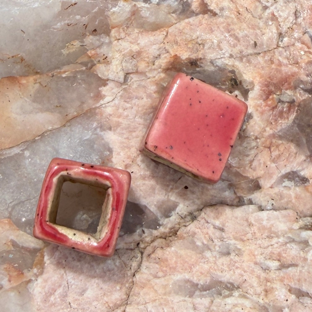 Set of 2 Ceramic Beads