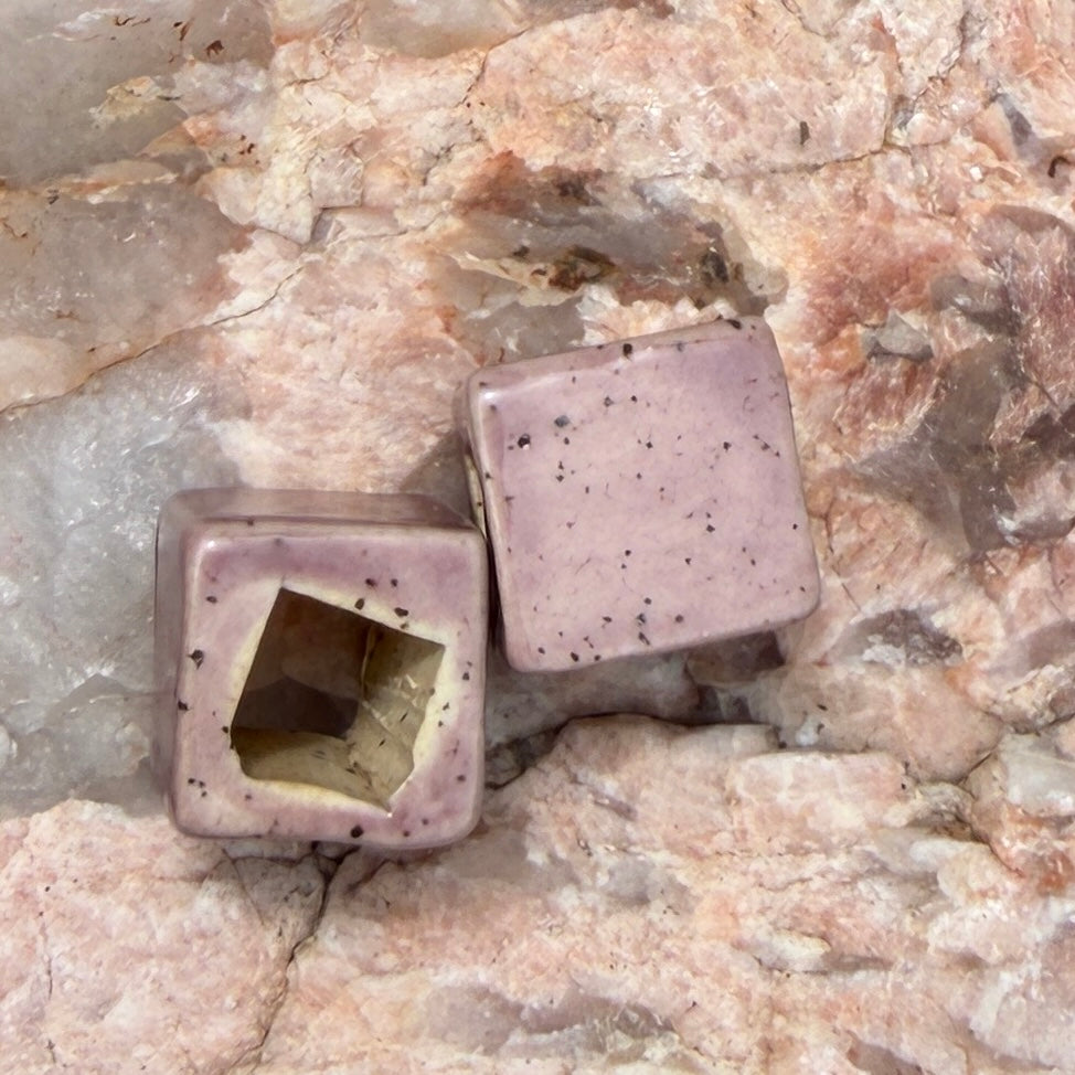 Set of 2 Ceramic Beads
